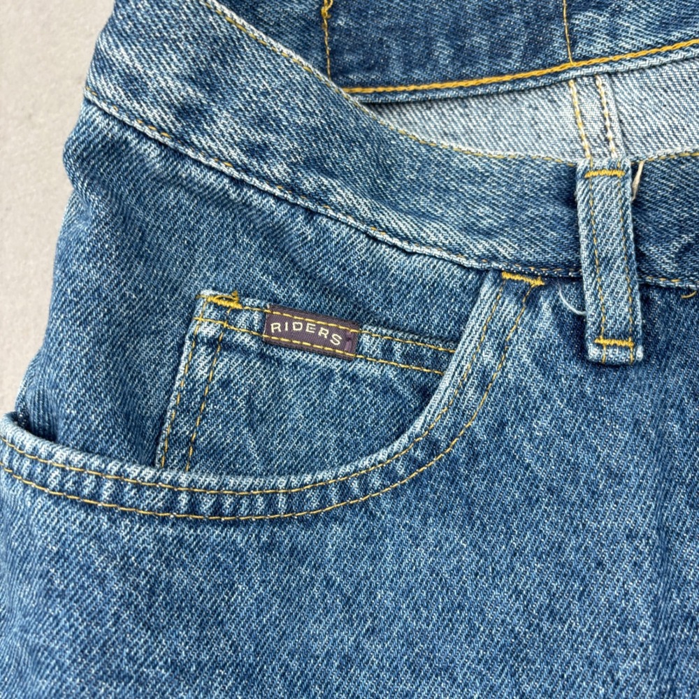 Riders Jorts Denim Shorts Womens 14 High Rise Mom Made in USA Vintage - Picture 4 of 12